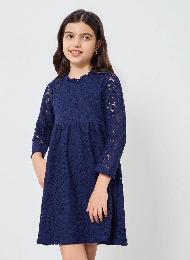 ستايلي فستان دانتيل بأكمام طويلة - Image 2